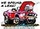 Car Cartoon 1967 V8 Mustang Breaks Down hot rod cartoon