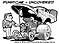 Car Cartoon Funny Car Dragster caricature  hot rod cartoon