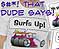 Car Cartoon 1970 Custom Chopper Trike Vector Design