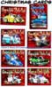 Car Cartoon Santa, Hot Rod and  Custom Christmas Cards