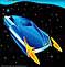 Car Cartoon Custom Car Starship, a Vector Design