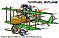Car Cartoon Super Charged Hot Rod 1914 Biplane Hot Rod Cartoon
