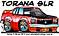 Car Cartoon Torana SLR Car Cartoon Vector Tshirt Design