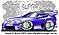 Car Cartoon Toyota Supra 300 Cartoon Vector Design
