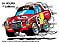 Car Cartoon 24 Hours of LeMons Vector Car Caricature Design