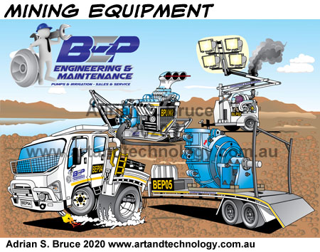 cartooned-Mining-Equipment