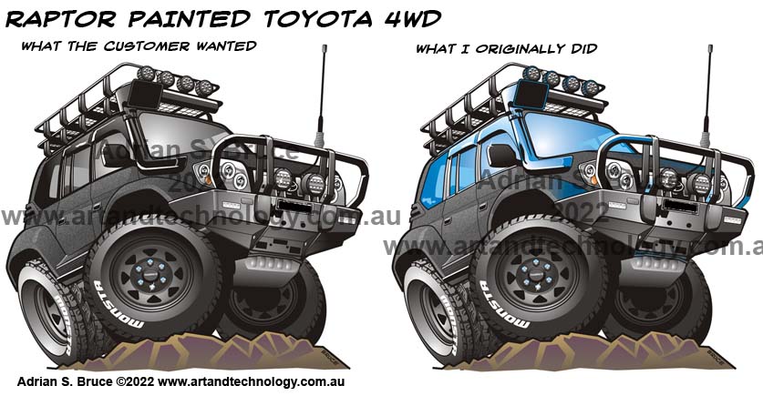 Raptor Painted Toyotoa 4WD