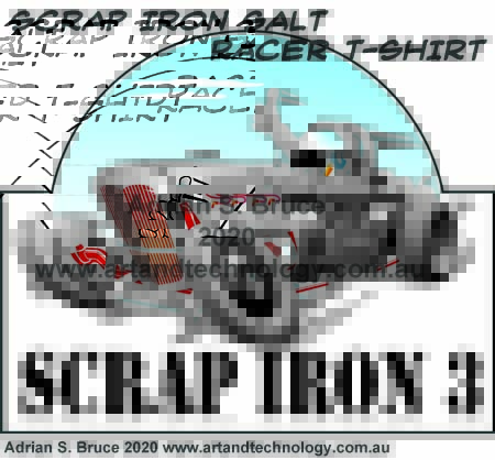 SCRAP-IRON3 Salt Racer T-SHIRT Design