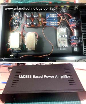 DIY LM3886 based 50W Power Amplifier 