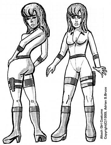 starship girl SF Concept Art Design Sketch