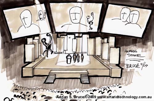 Awards Stage Quick Sketch Concept Art